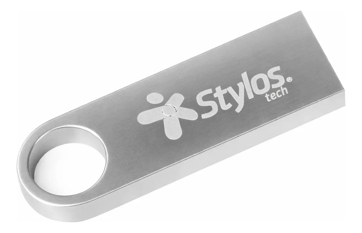 Memoria USB 16GB Conexión Tipo A 2.0 Metal para PC, Laptop StylosTech