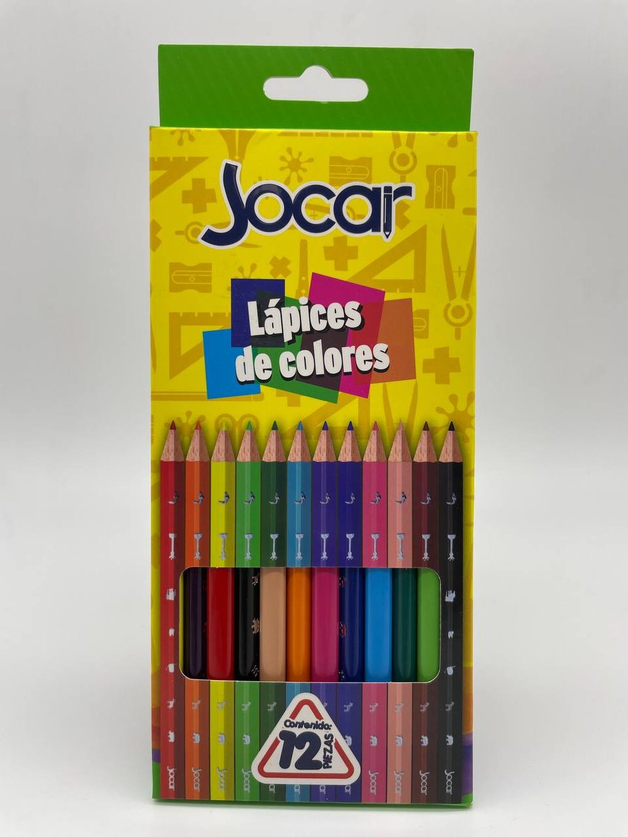 Colores jocar triangular largos c/12