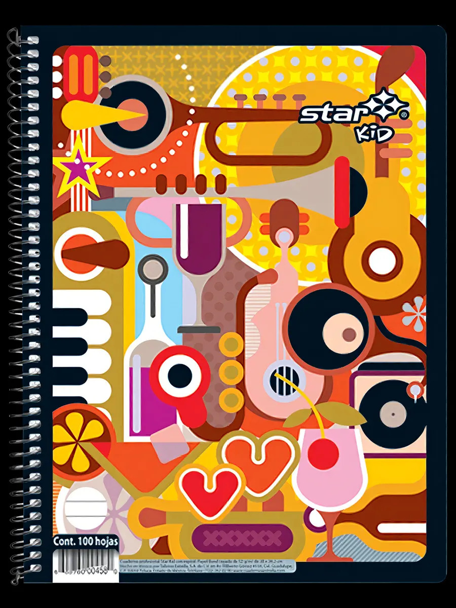 Cuaderno prof. estrella star kid raya 100 h