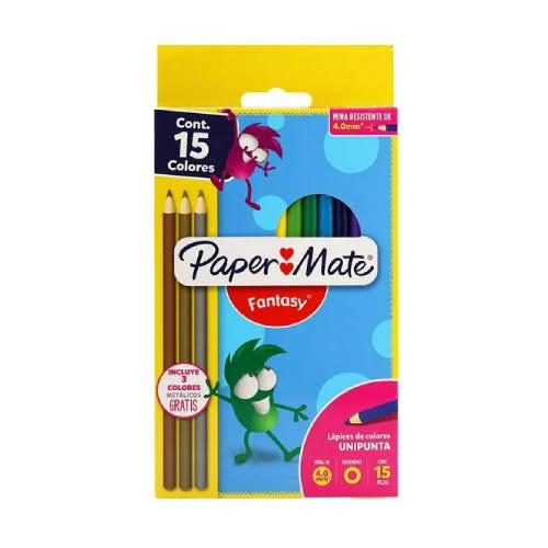 Colores paper mate fantasy c/12 + 3