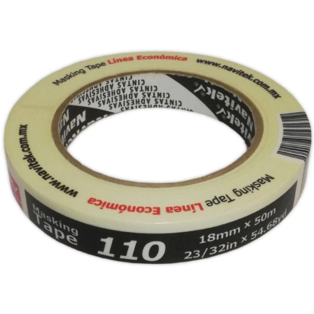 Masking Tape Uso 110 Navitek Color Natural 12 Mm X 50 M