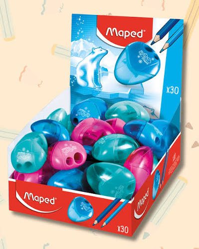SACAPUNTAS PLAST C/DEP CH IGLOOBLT MAPED