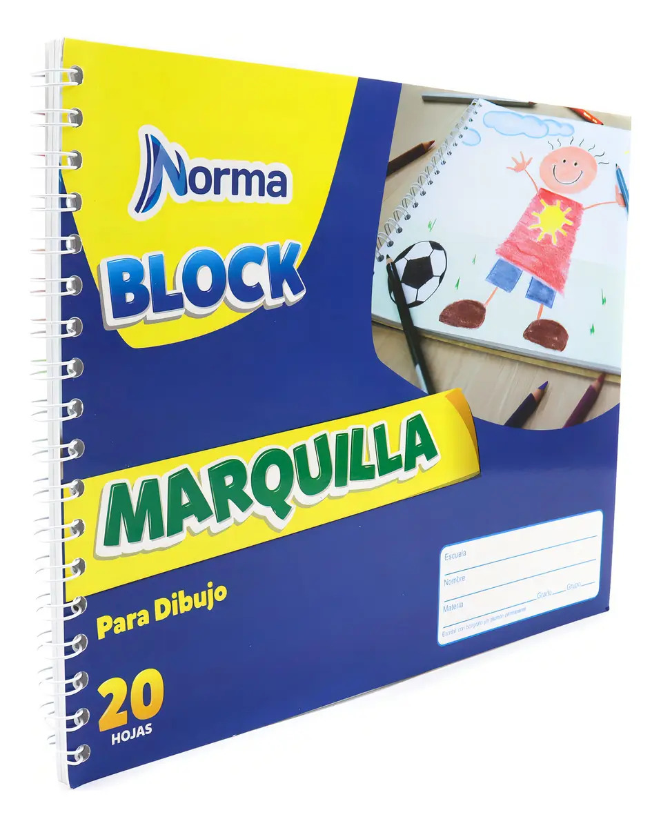 Block De Dibujo Cartulina Norma 20h Escolar