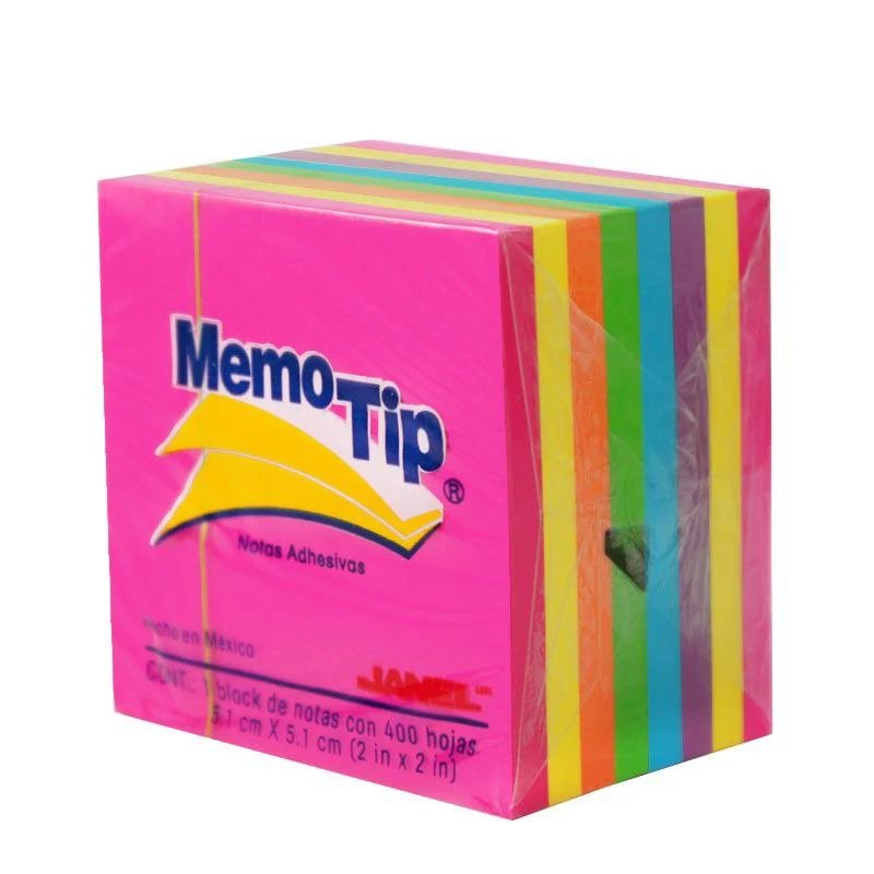 BLOCK NOTAS ADH 5X5C NEON 400H MEMO TIP