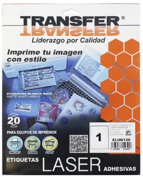 Etiqueta transfer laser carta ELI00120