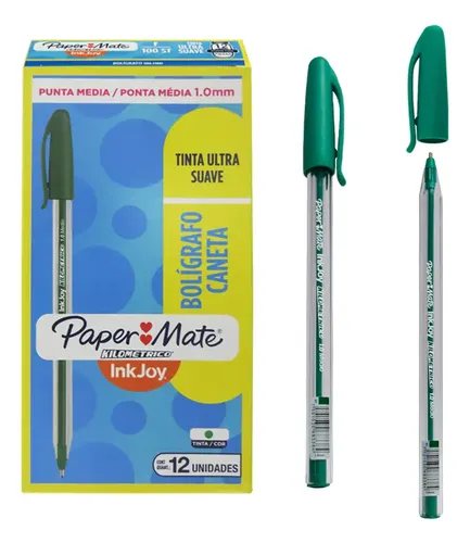 Boligrafo kilometrico 1.0 mm verde