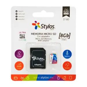 Memoria Micro SD Stylos STMSD81B - 8 GB