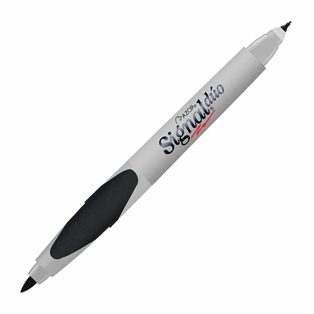 Marcador signal duo permanente negro