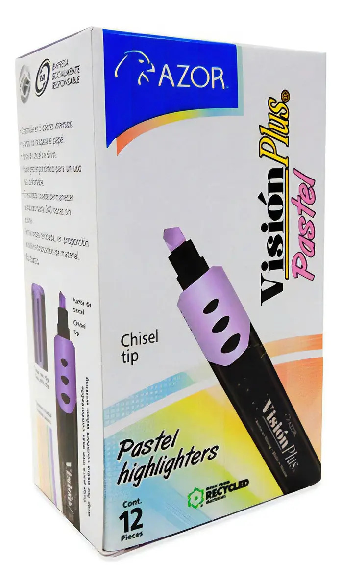 MARCATEXTOS VISION PLUS PASTEL MORADO