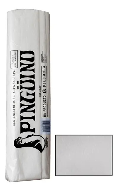 Papel crepe blanco