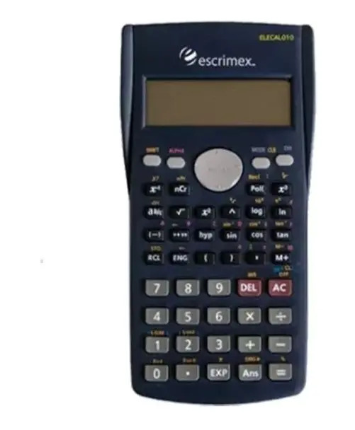 Calculadora Científica Escrimex 220 Funciones Pantalla 10 Dígitos