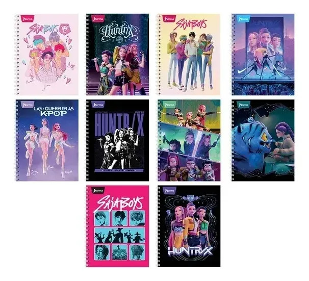 Guerreras K Pop Demond Hunters Cuaderno Profesional Norma Cuadro Chico