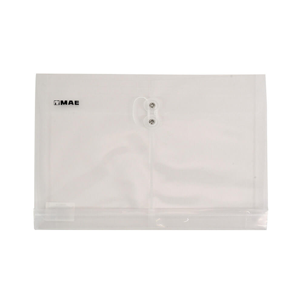 Sobre plastico carta horizontal transparente