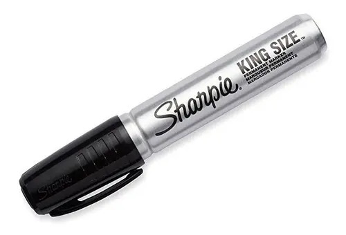 Marchador sharpie permanente king size negro