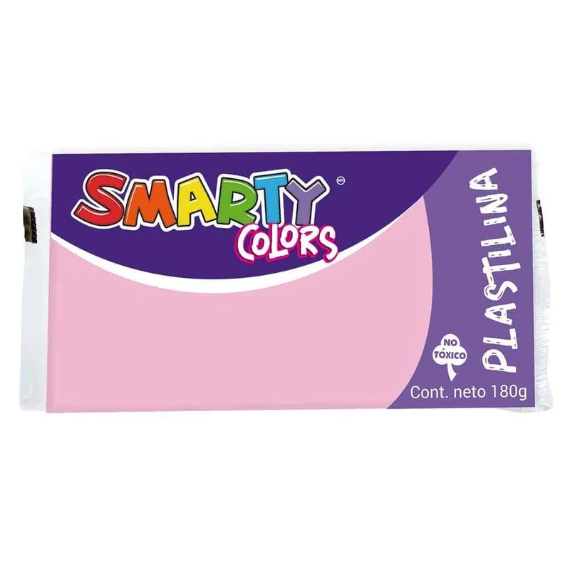 Plastilina barra smarty rosa pastel