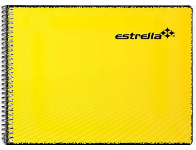 Cuaderno italiano estrella espiral 100h raya 0156
