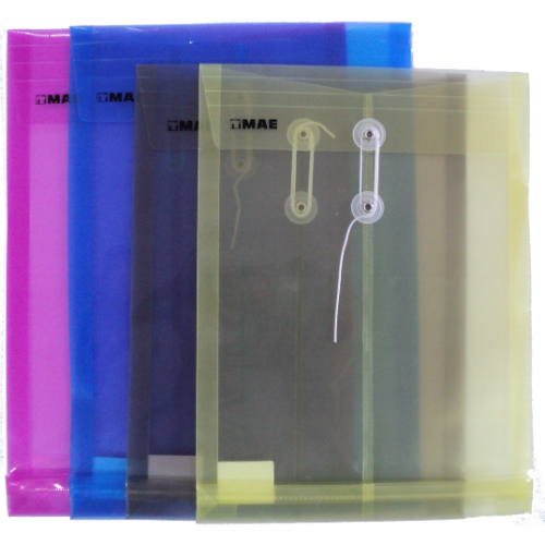 Sobre plastico mae oficio vertical transparente