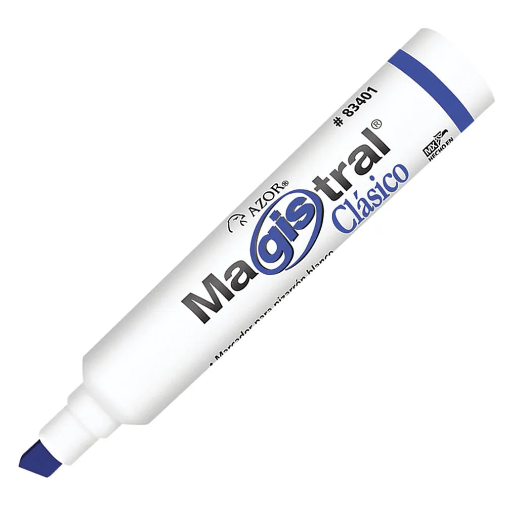 Marcador p/pintarron magistral azul