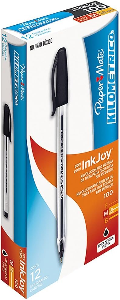 Boligrafo kilometrico 1.0 mm negro