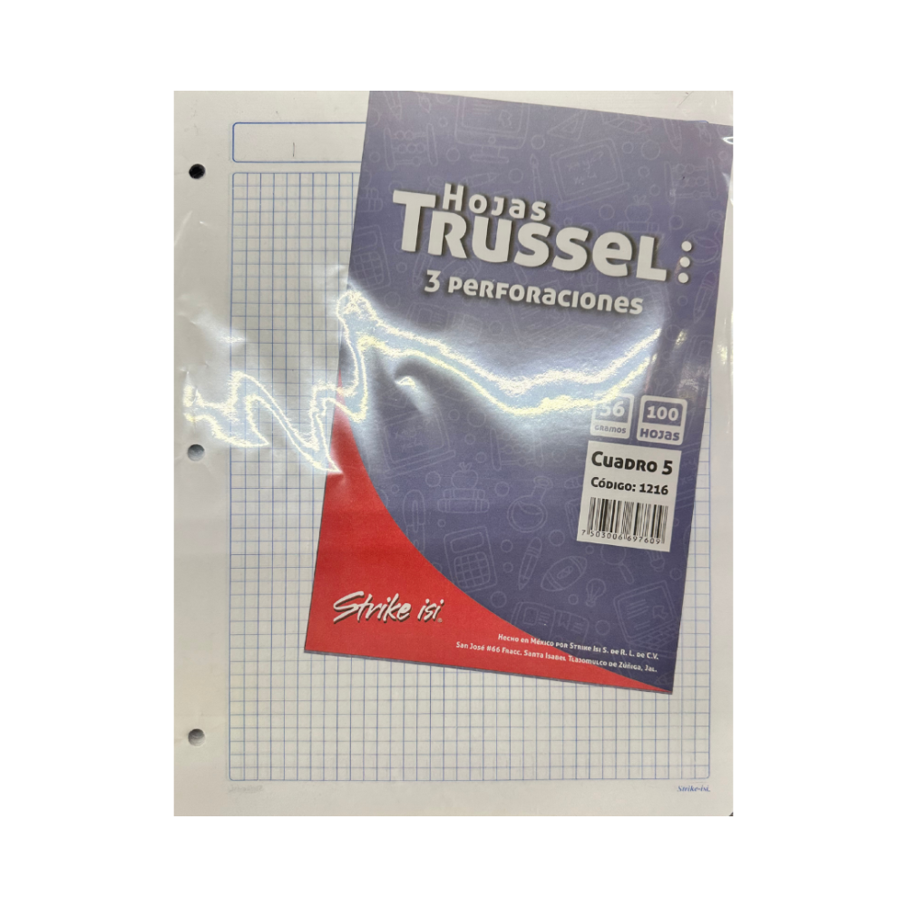 Hoja trussel strike-isi 56 gr. cuadro 7 mm.